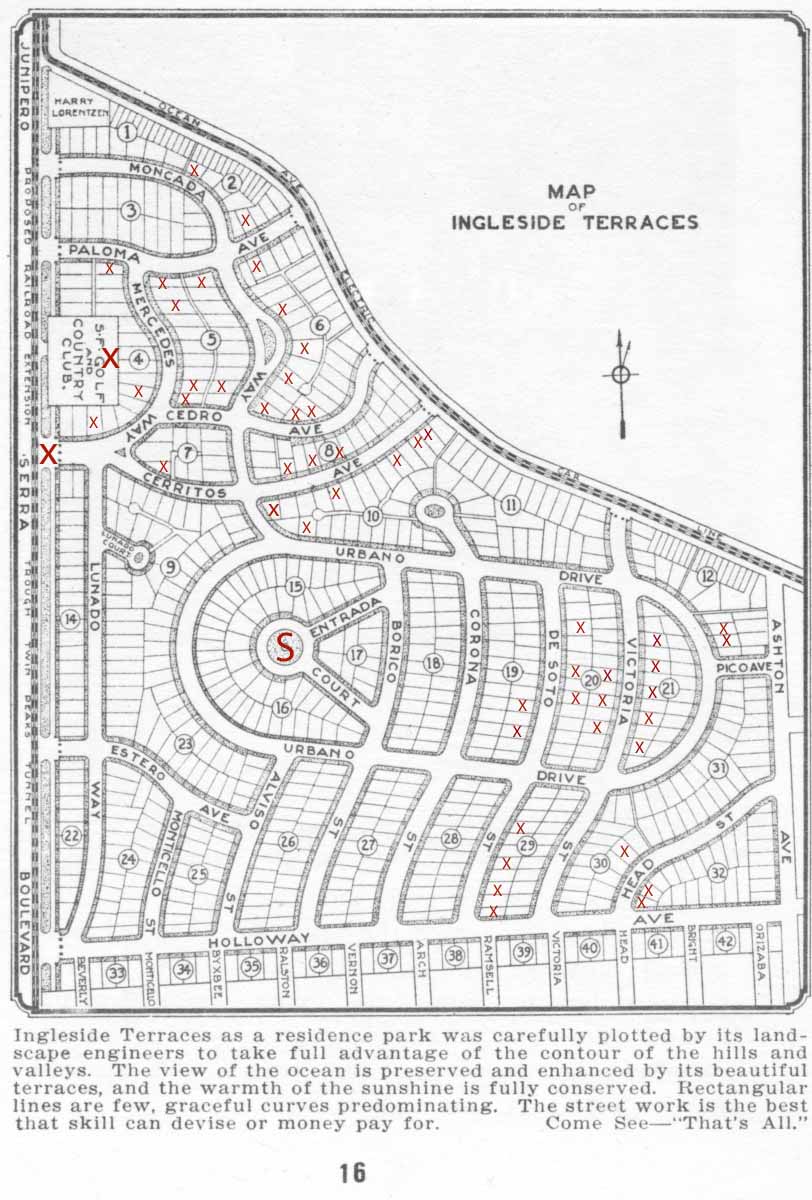 Ingleside Terraces map