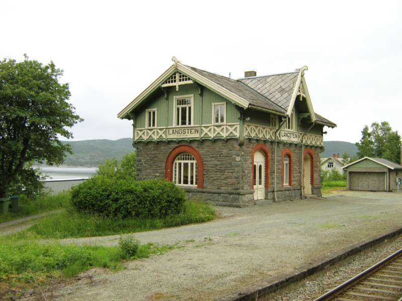 Langstein railroad station, Norway