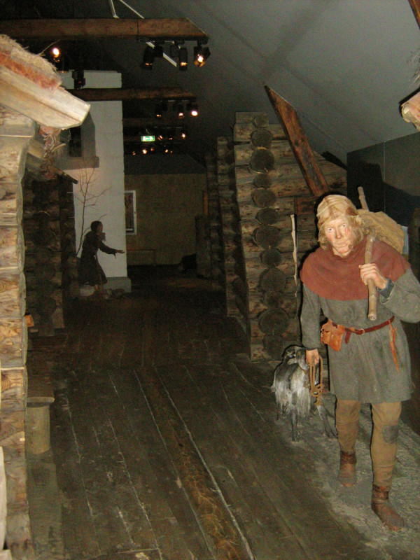 medieval scene, Trondheim, Norway