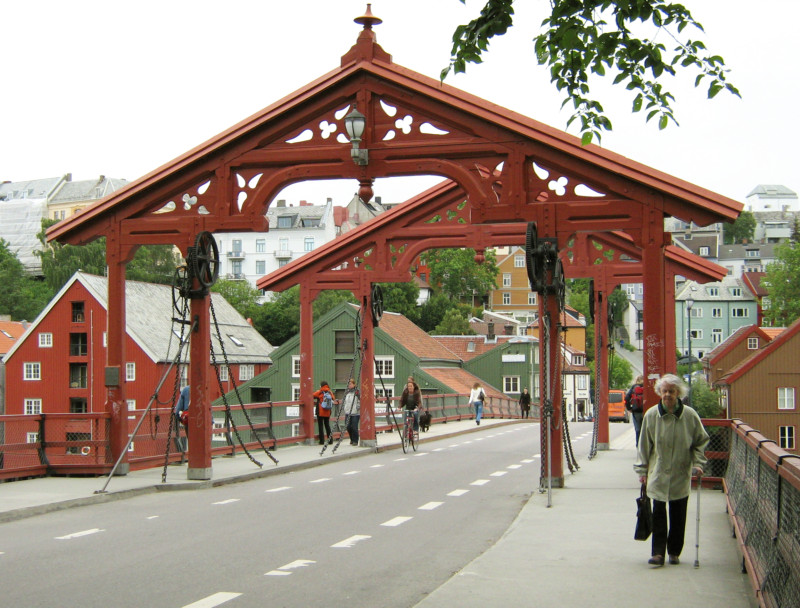 old bridge, Trondheim, Norway