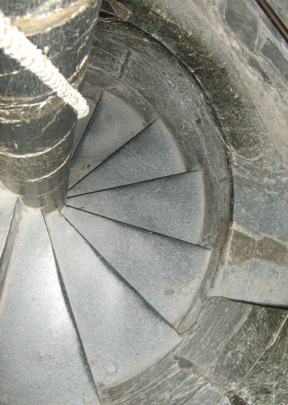 cathedral spiral stairway, Trondheim, Norway