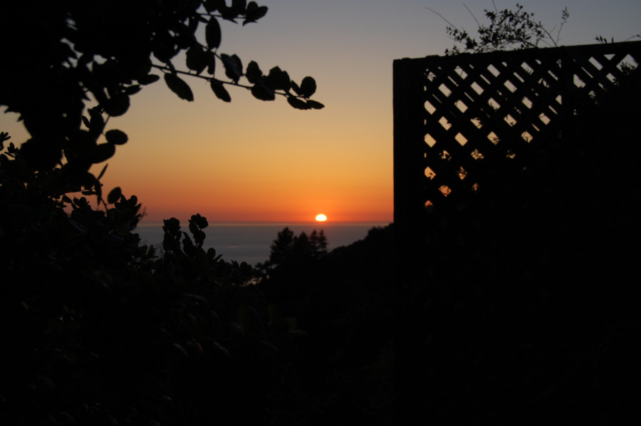 Nepenthe sunset, Big Sur