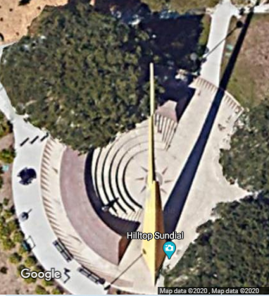 San Francisco sundial, aerial view